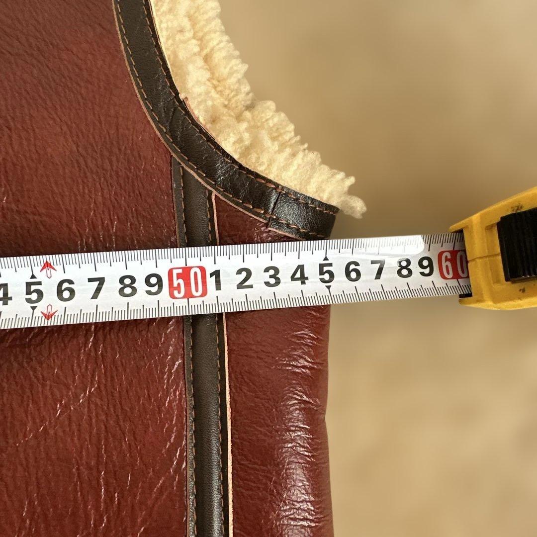 ま*司様 AERO LEATHER バーガンディレザーベスト