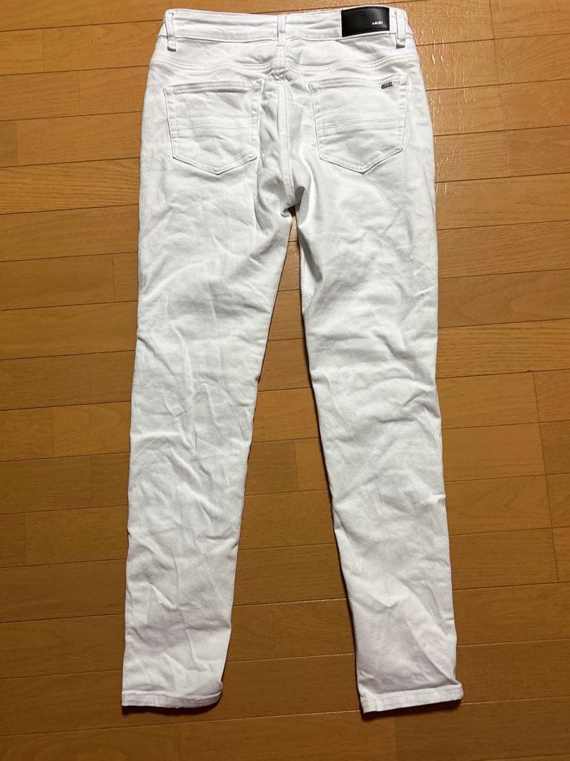 AMIRI デニム スキニー スリムフィット 白 ホワイト 30