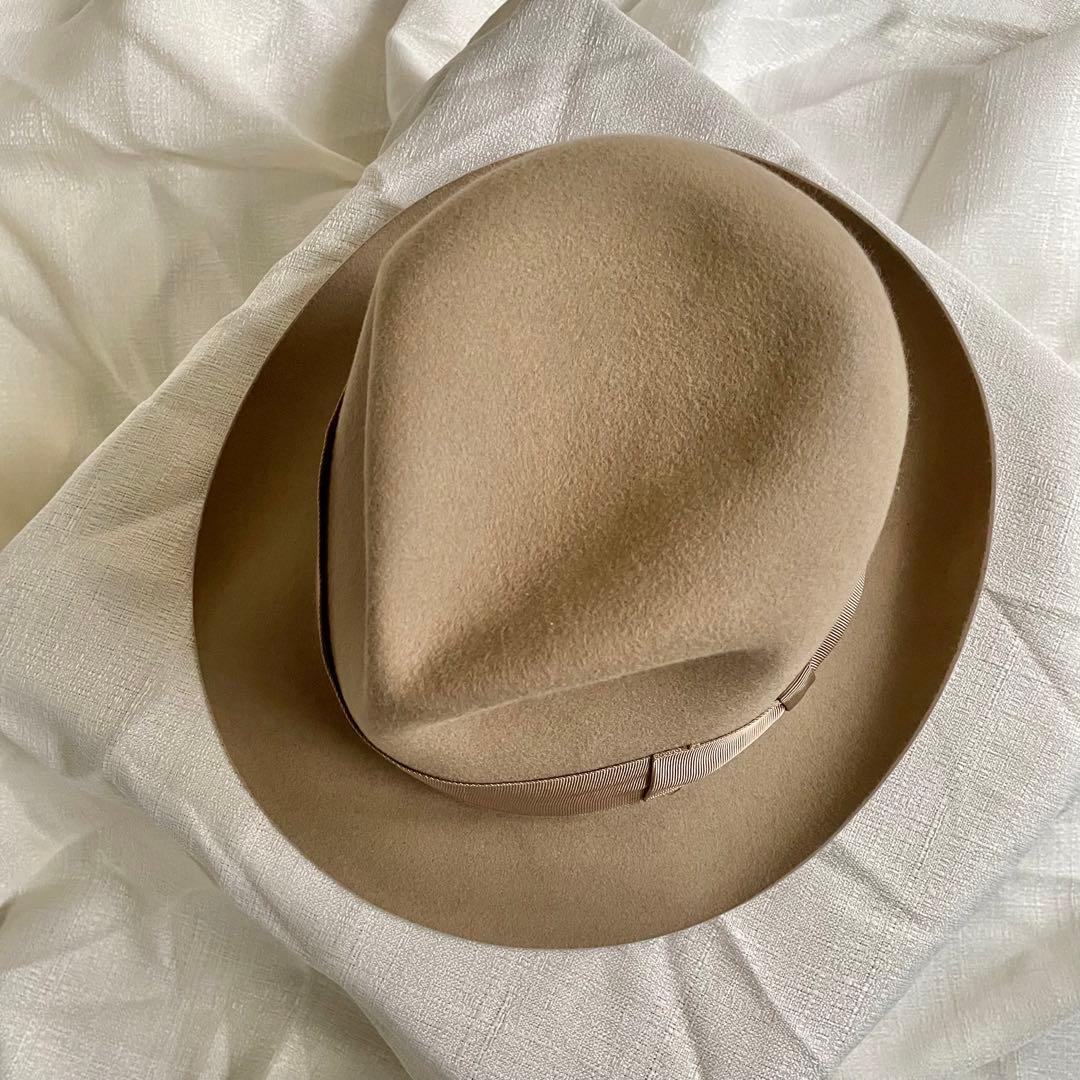 ボルサリーノ　銀座トラヤ帽子店 イタリア製　57