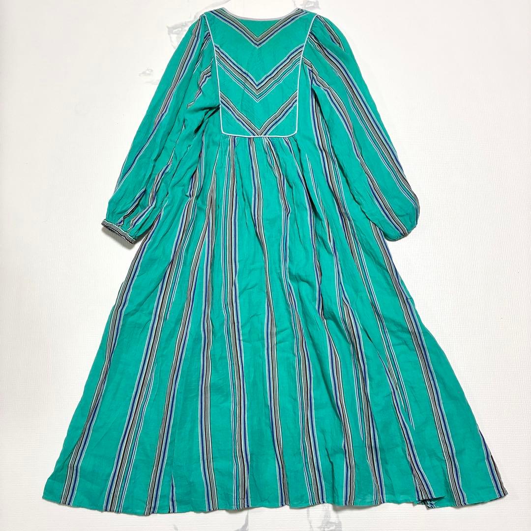 ワンピース ne Quittez pas COTTON VOILE STRIPE DRESS