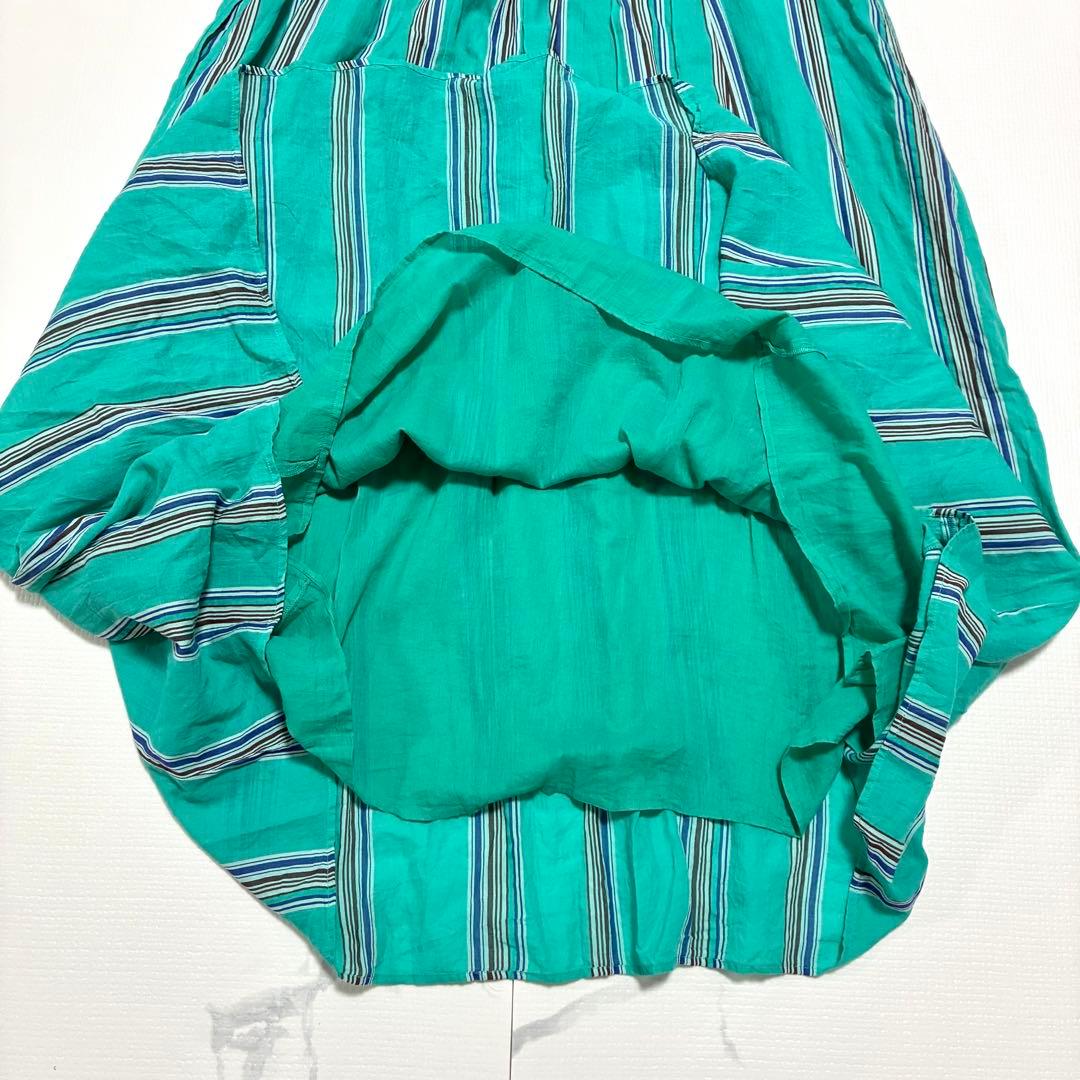 ワンピース ne Quittez pas COTTON VOILE STRIPE DRESS