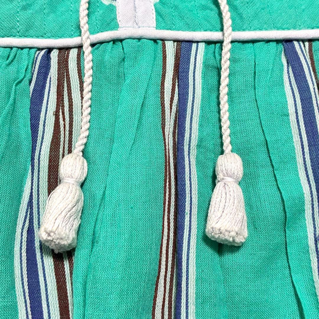 ワンピース ne Quittez pas COTTON VOILE STRIPE DRESS