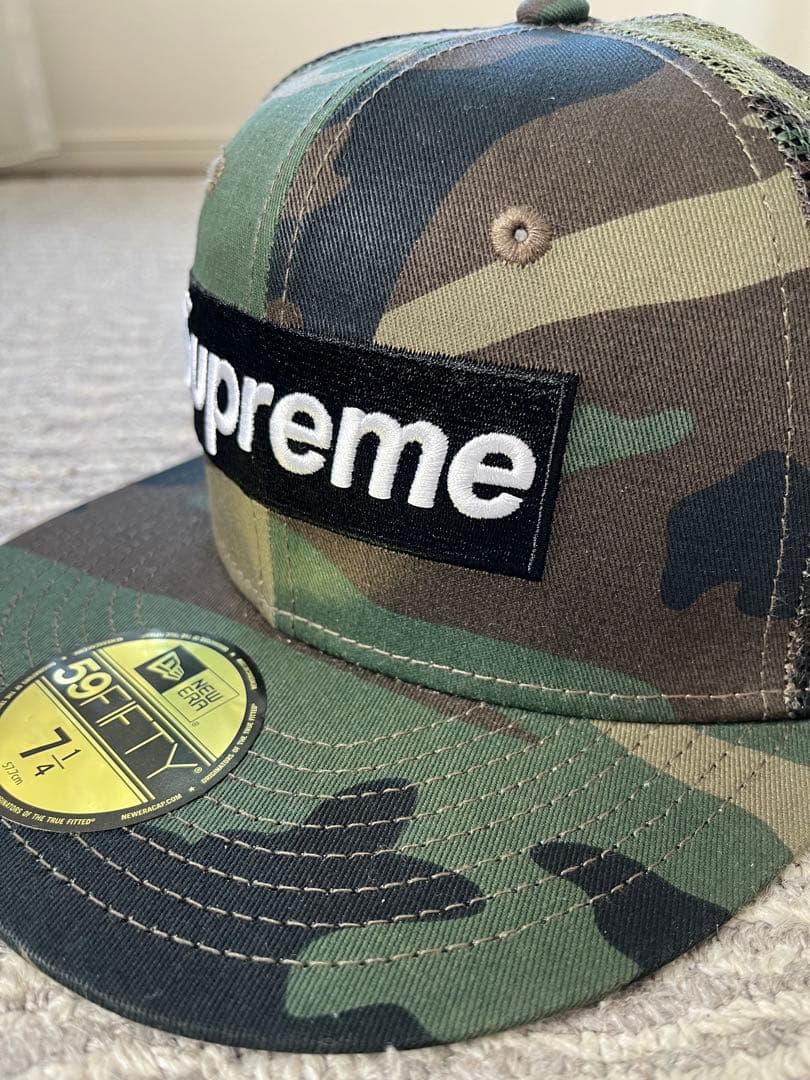 シュプリーム ボックス ロゴ メッシュ バッグ ニューエラ カモフラ