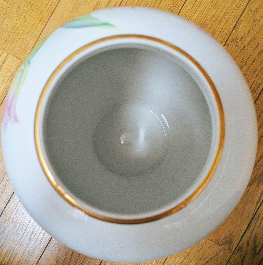 ノリタケ　薔薇柄　花瓶　高さ約31cm　木村義一サイン入り　昭和レトロ