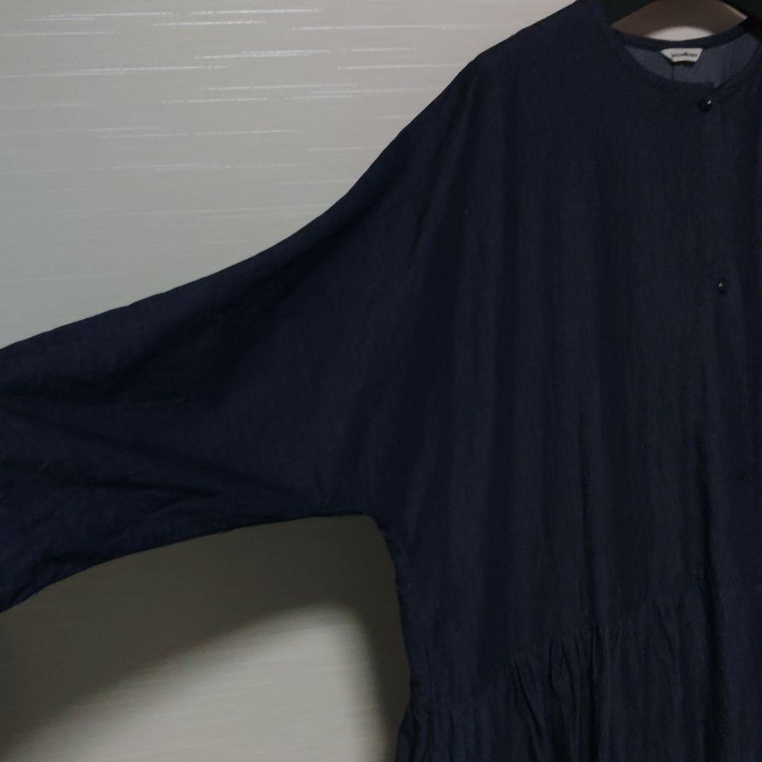 jujudhau ズーズーダウ　デニム　ティアードワンピース