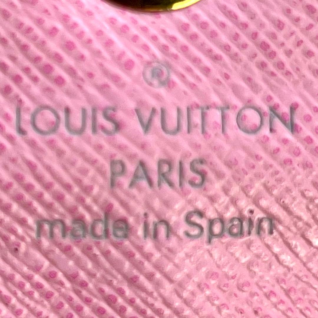 ルイヴィトン マルチカラー 村上 隆 ポルトフォイユ サラ 白×ピンク