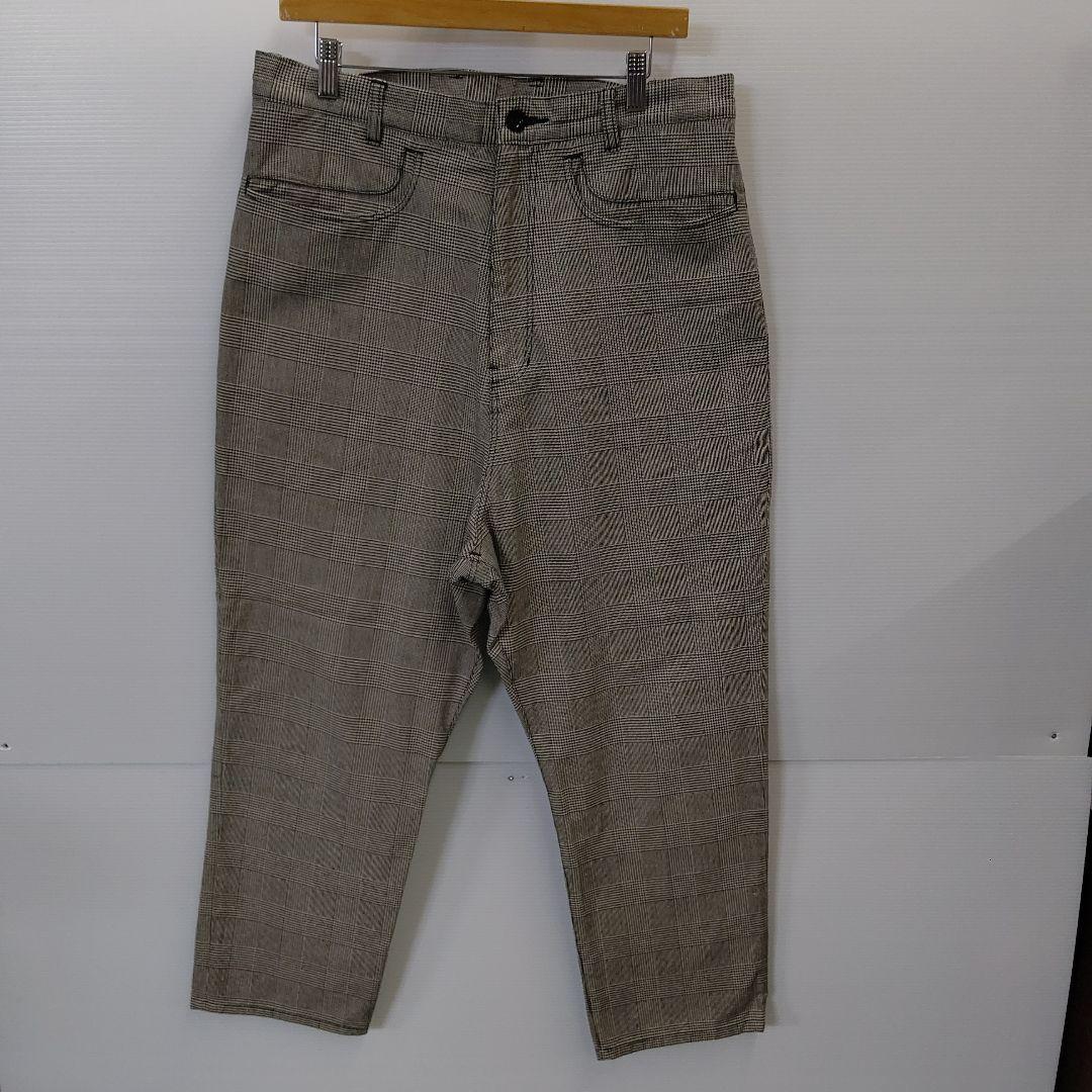 ヨウジヤマモト 19AW グレンチェック サルエルパンツ