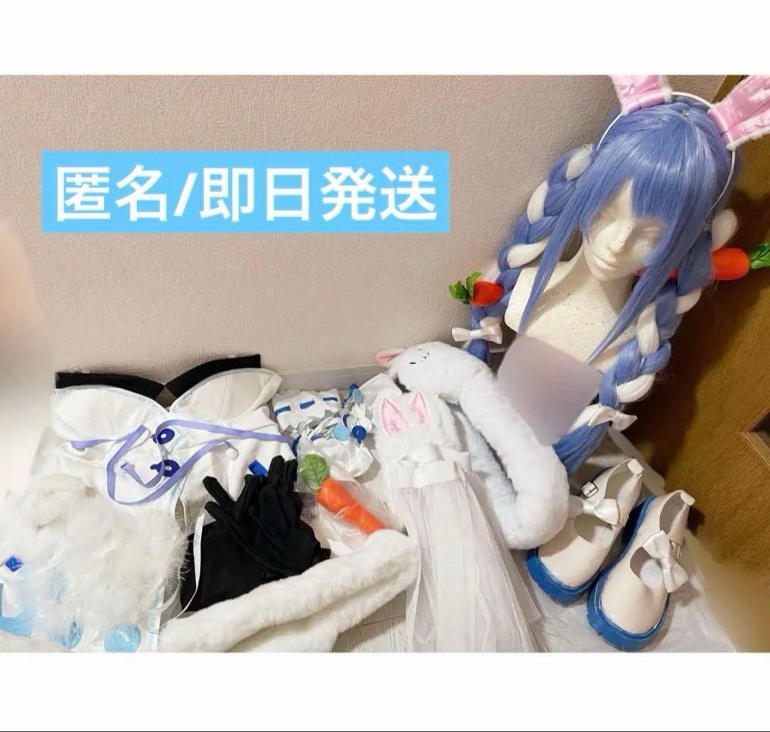 【ホロライブ】兎田ぺこら コスプレ ウィッグ 一式