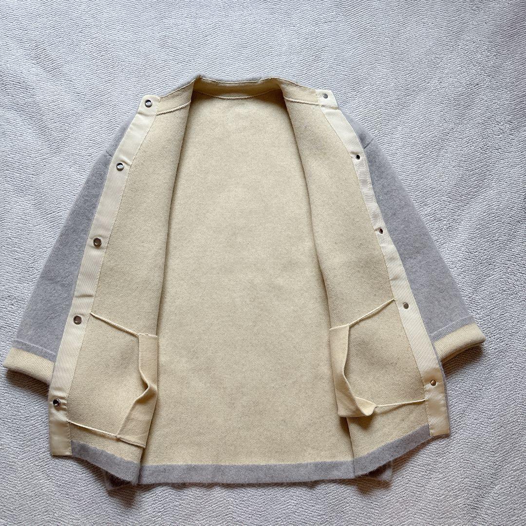 24AW エレンディーク ベーシックCNラクーンミックスWカーディガン 02