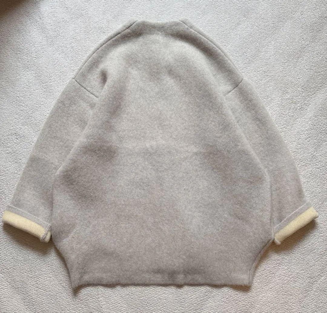 24AW エレンディーク ベーシックCNラクーンミックスWカーディガン 02