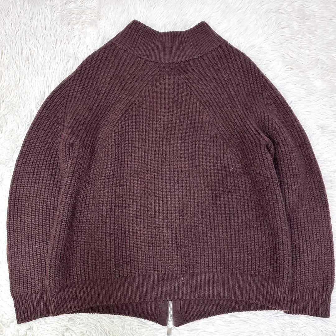 【Wジップ✨】BATONER ドライバーズニット 2サイズ モックネック ウール