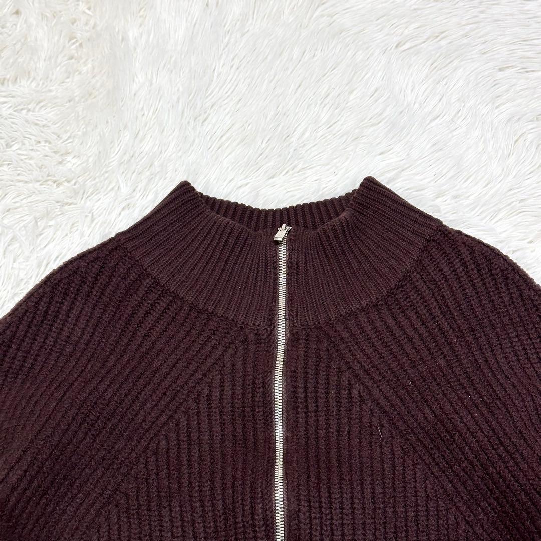 【Wジップ✨】BATONER ドライバーズニット 2サイズ モックネック ウール