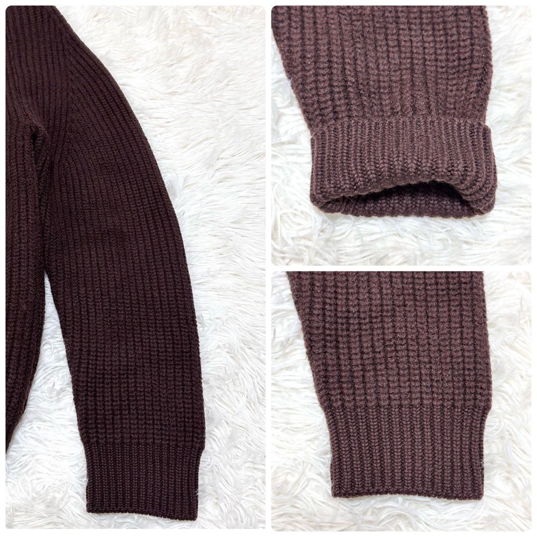 【Wジップ✨】BATONER ドライバーズニット 2サイズ モックネック ウール