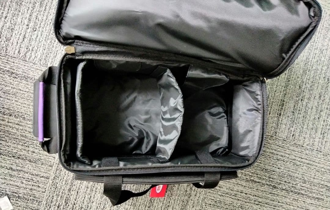 豆*郎様 ABS BA1280 ボウリング用キャリーバッグ 中型 紫色