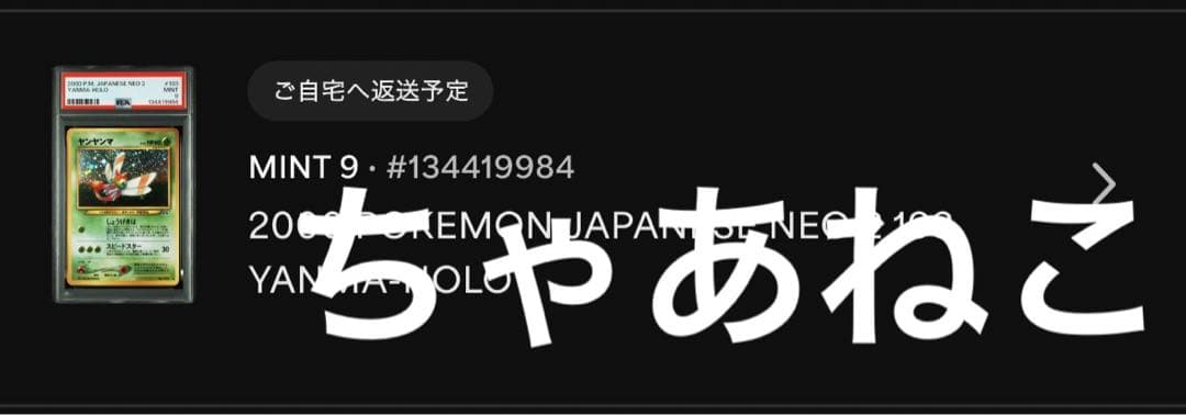 PSA9＊旧裏 2000 ヤンヤンマ neo 遺跡をこえて 渦ありPSA10以下