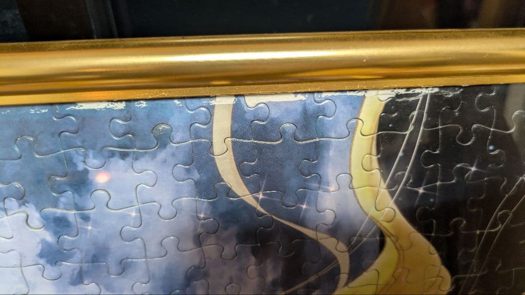 セーラームーン パズル 完成品 金色フレーム付き