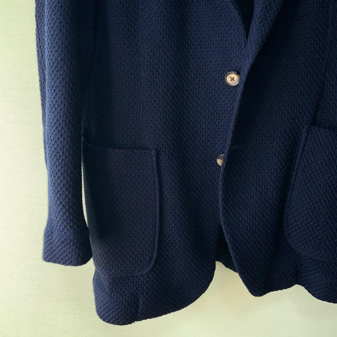 BAGUTTA バグッタ ウールジャケット 46 イタリア製 ネイビー
