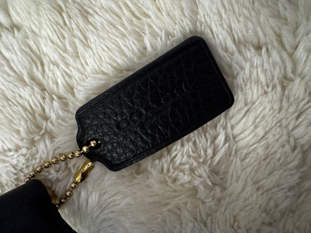 COACH ブラックレザー ボディバッグ