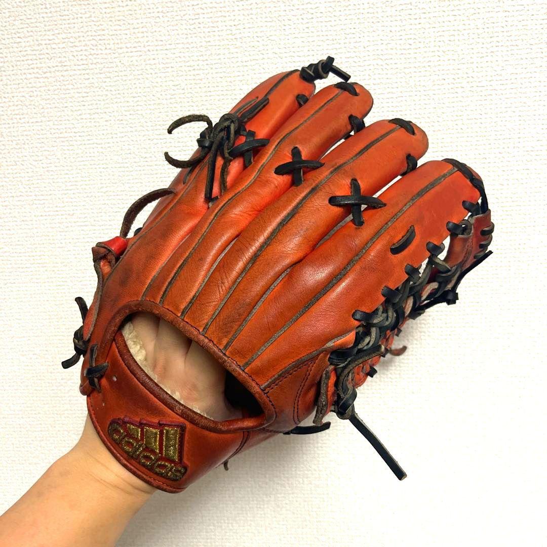 930 アディダス 西川モデル 型抜群 即戦力 硬式 外野手用グローブ