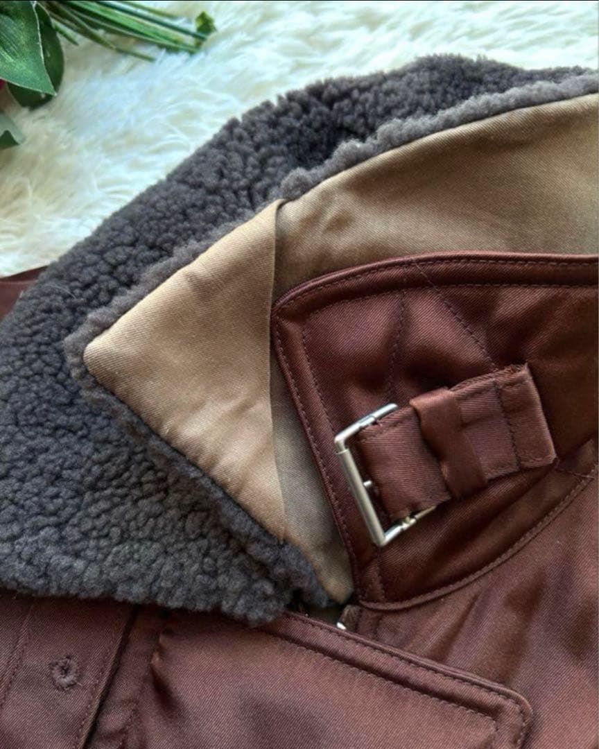 6（ロク）アローズ　2way ボアカラージップコート　ムートン襟