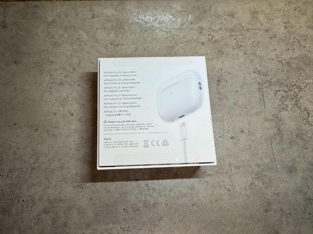 【美品】AirPodsPro2 ホワイト 充電ケース付き