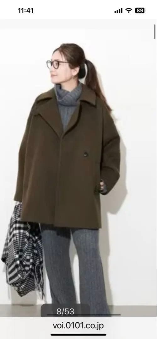 クリスマスお値引き！長い期間着れる！ウールアンゴラバルカラーミドルコー