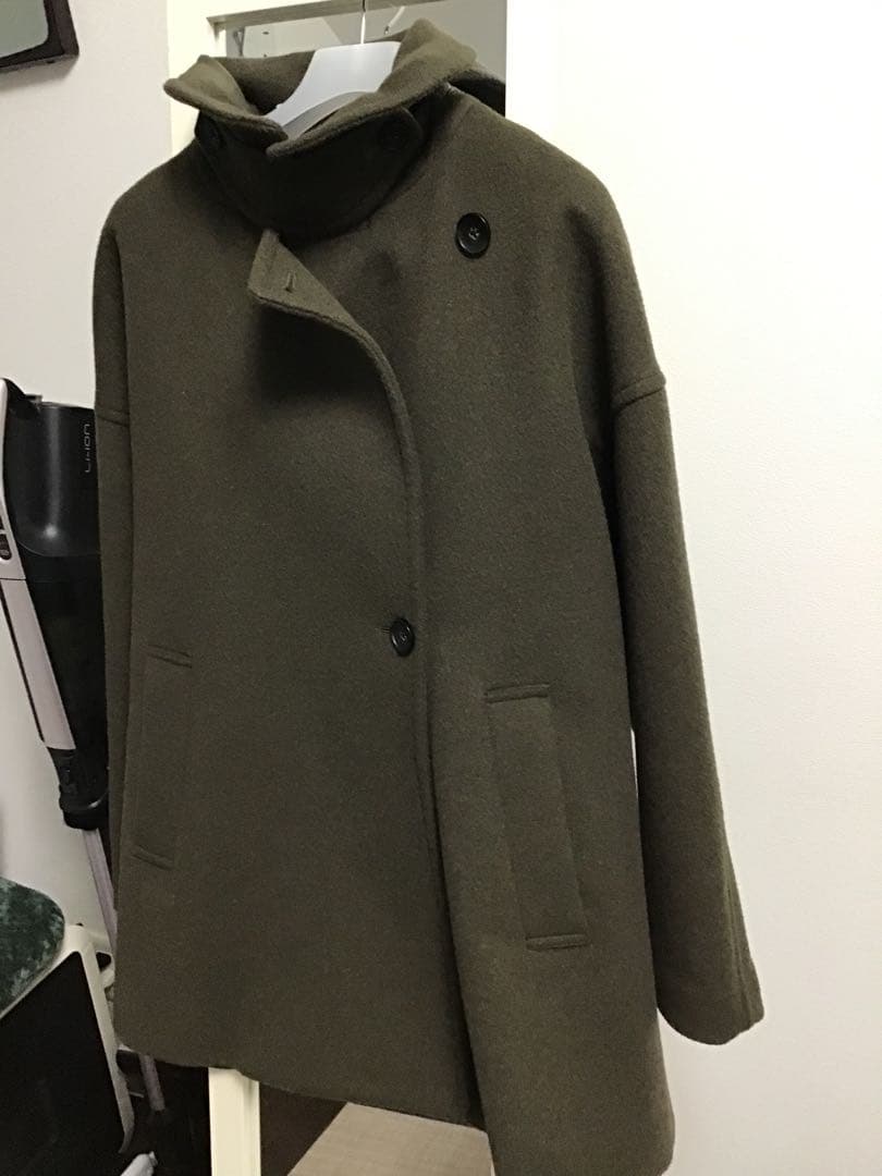 クリスマスお値引き！長い期間着れる！ウールアンゴラバルカラーミドルコー