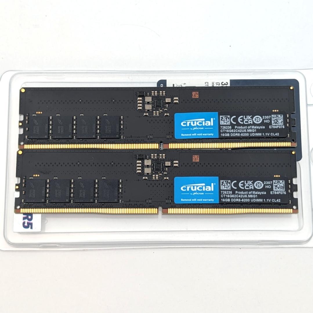 crucial CT2K16G52C42U5 DDR5メモリ 16GB×2枚