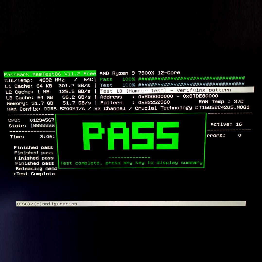 crucial CT2K16G52C42U5 DDR5メモリ 16GB×2枚