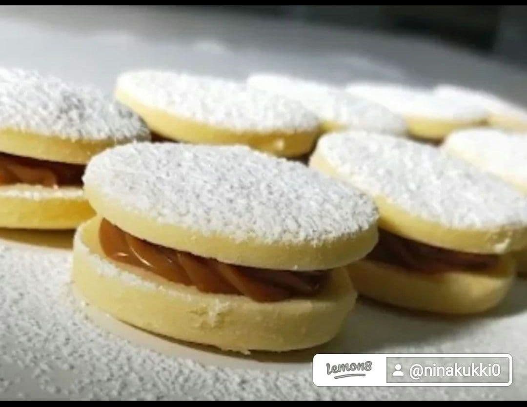 手作りクッキー生キャラメルクリームサンドクッキー