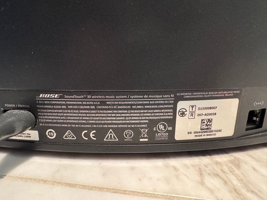 スピーカー・ウーファー BOSE SoundTouch 30