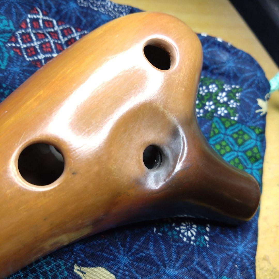 ピエタオカリナアルト4CEXcellentブラウングラデーション