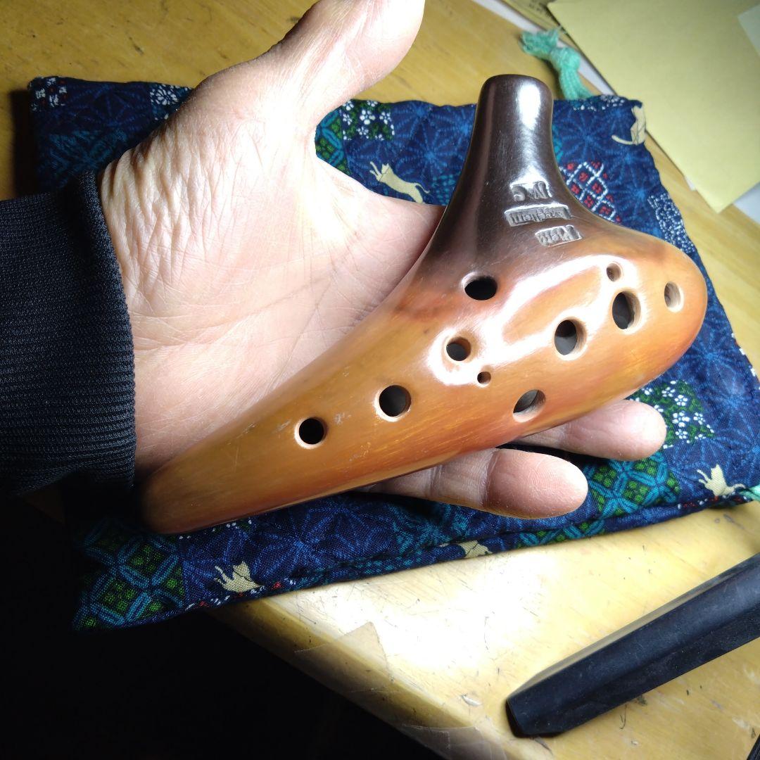 ピエタオカリナアルト4CEXcellentブラウングラデーション