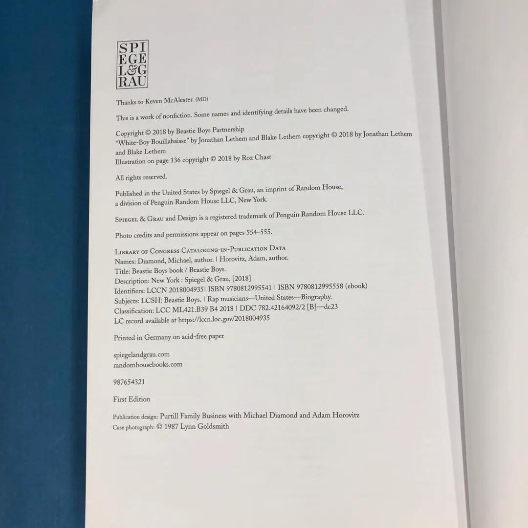 D2977 Beastie Boys Book ビースティボーイズ ブック洋書