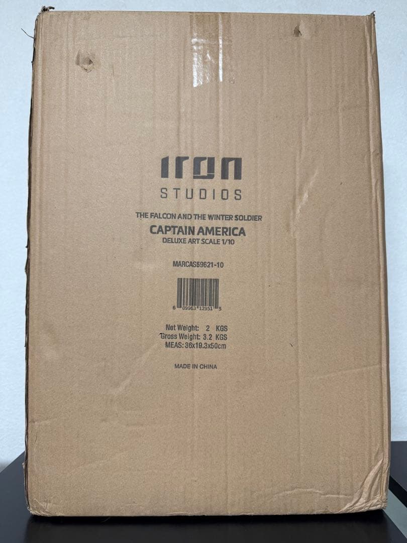 確認事項有 iron studios captain america 1/10