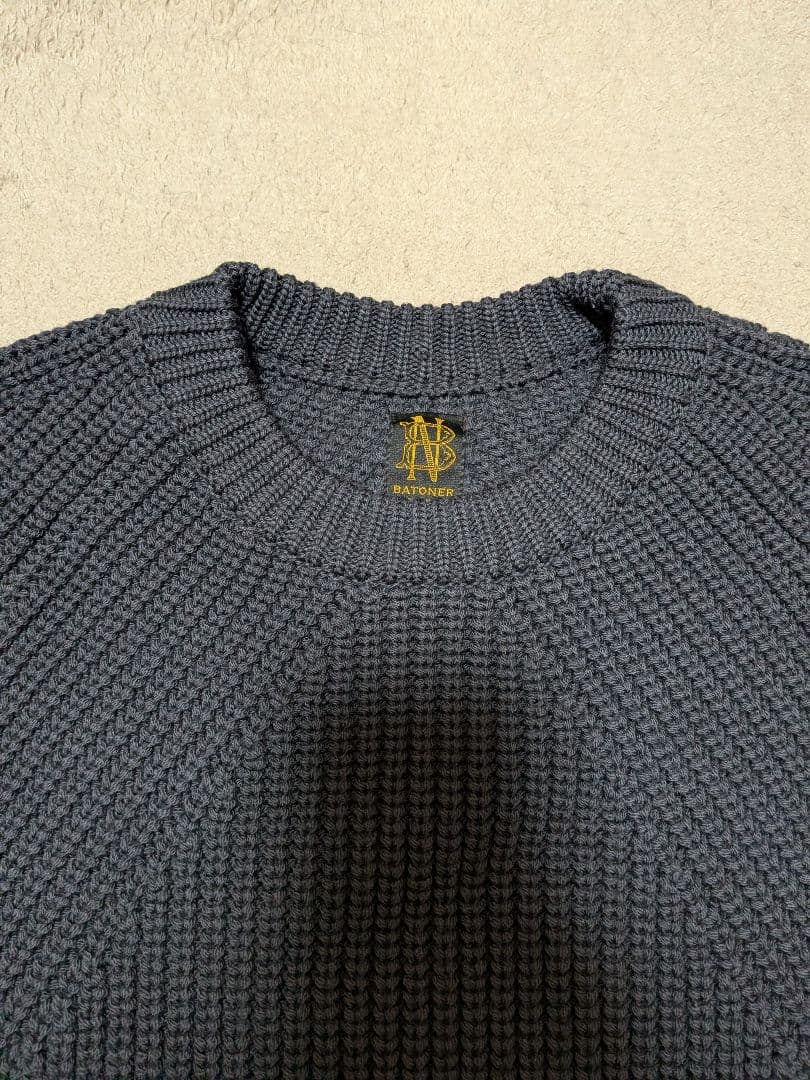 BATONER バトナーシグネチャークルーネックニット サイズ1