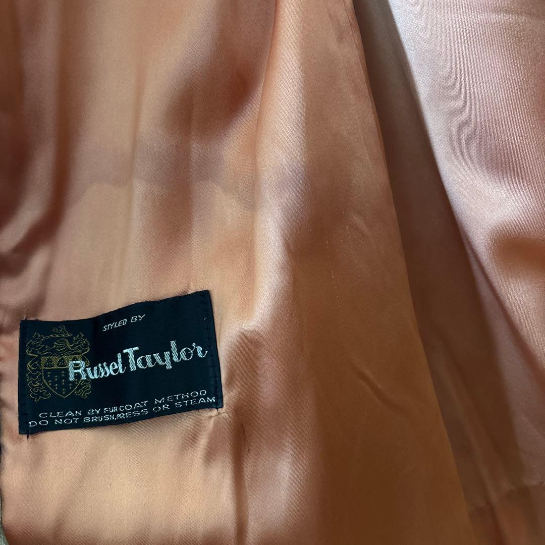 60s Russel Taylor コート　フェイクファー　レオパード　70s