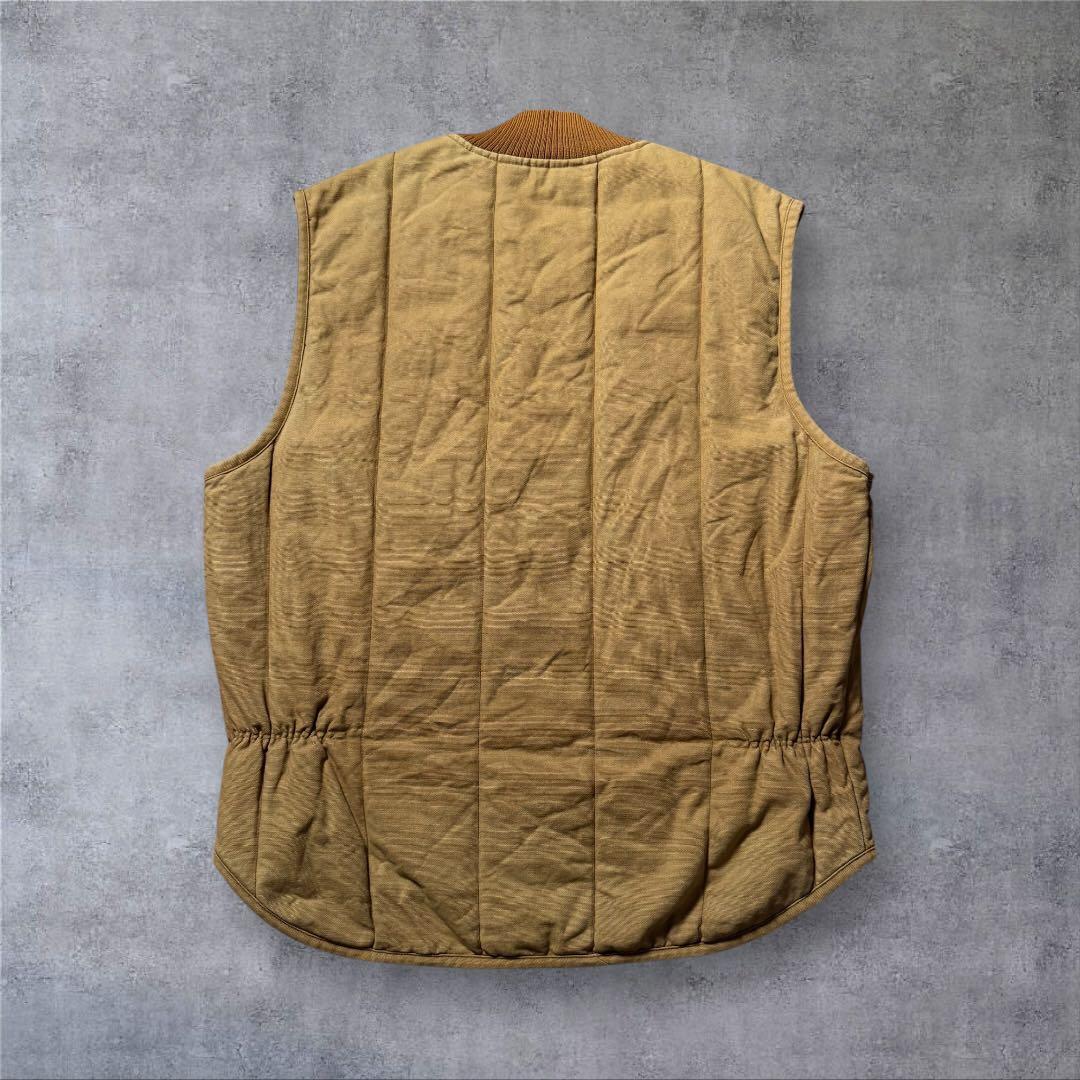 【1711】80年代USA製WallsキルティングダックベストTALONジッパー