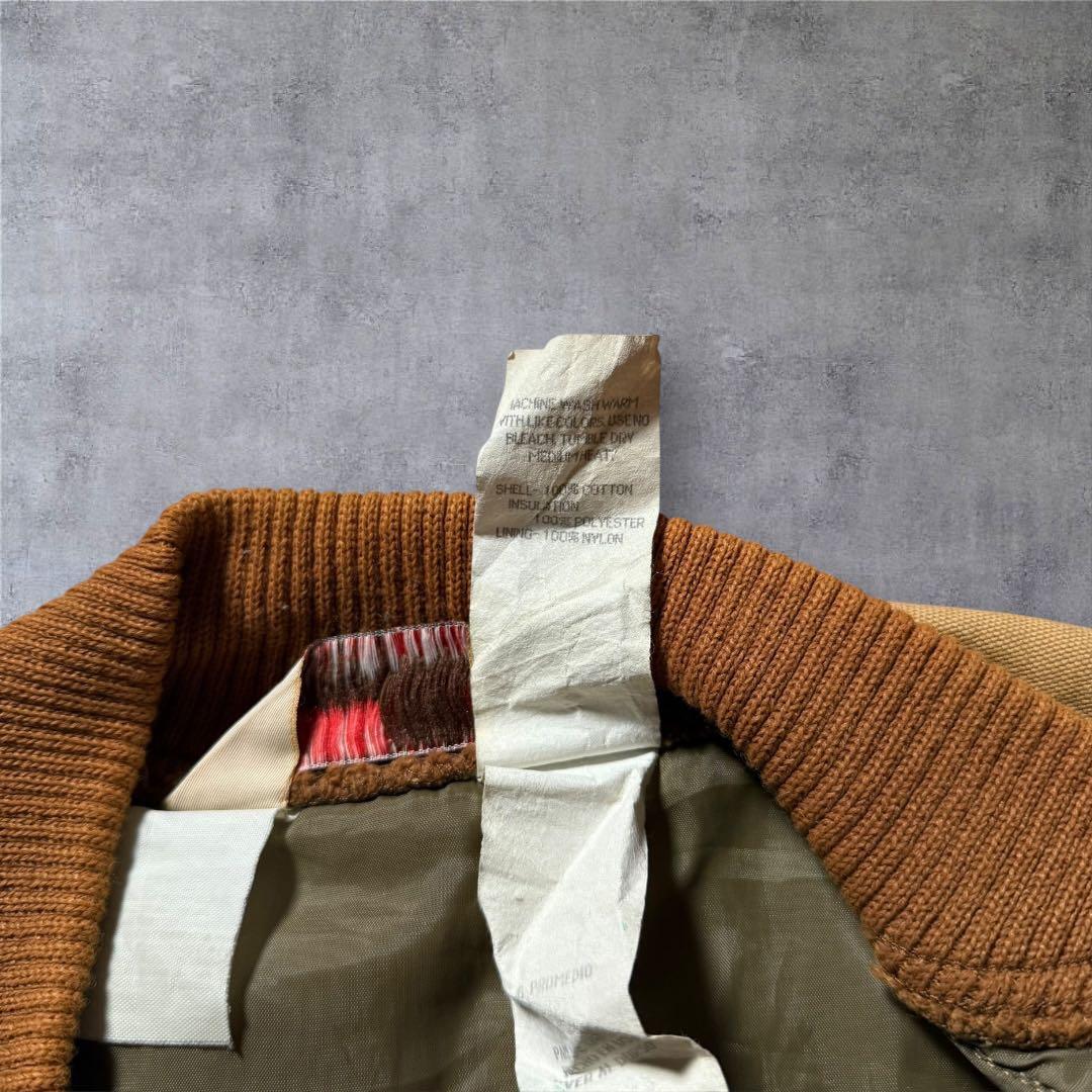 【1711】80年代USA製WallsキルティングダックベストTALONジッパー