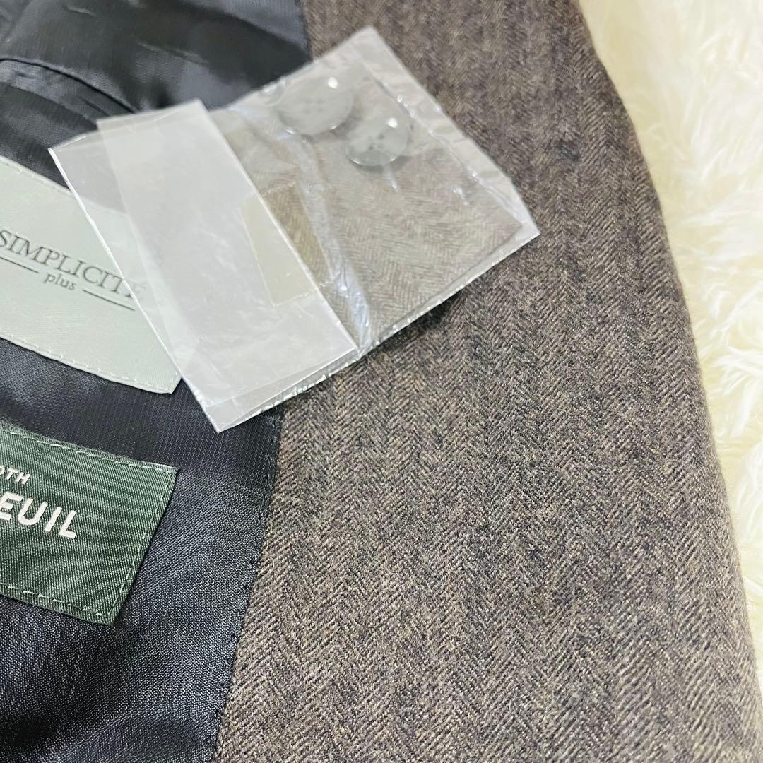 【高級地ドーメル】SIMPLICITE PLUS セットアップスーツ 48 L