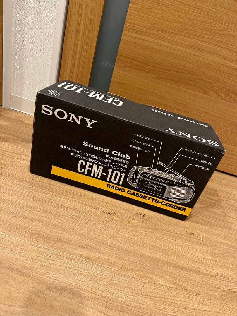新品 SONY Sound-Club CFM-101 ラジオカセットレコーダー