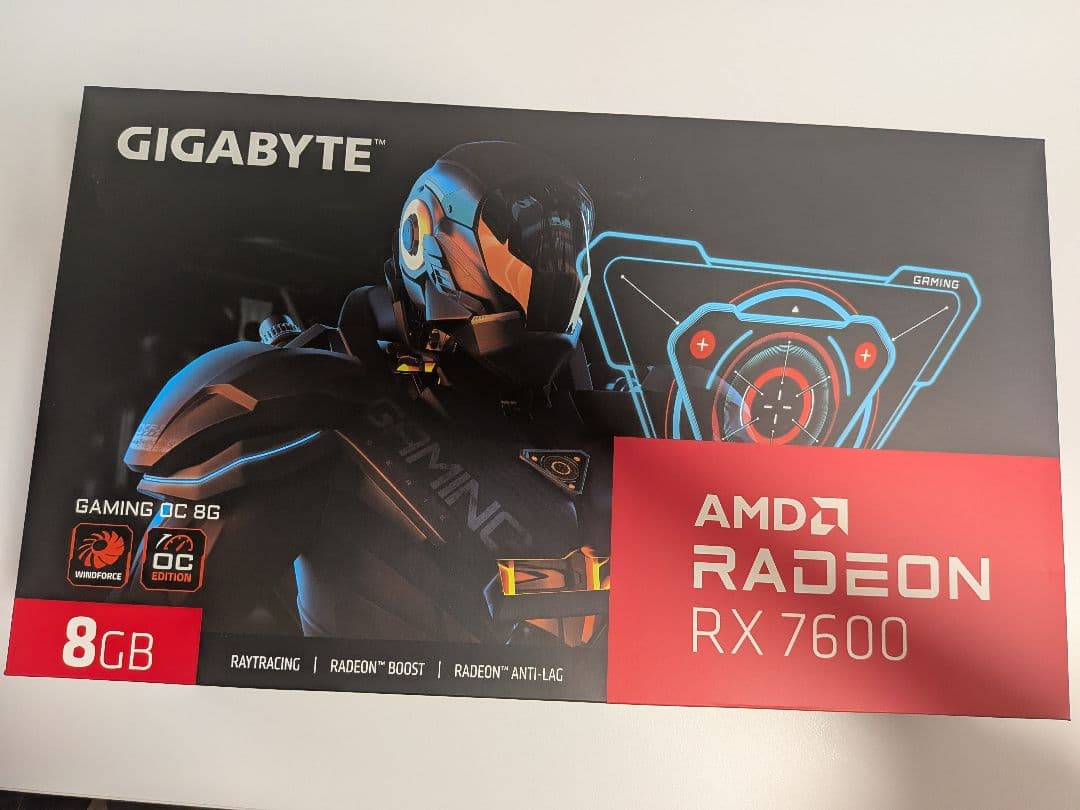 GIGABYTE Radeon RX 7600 8GB 外箱あり