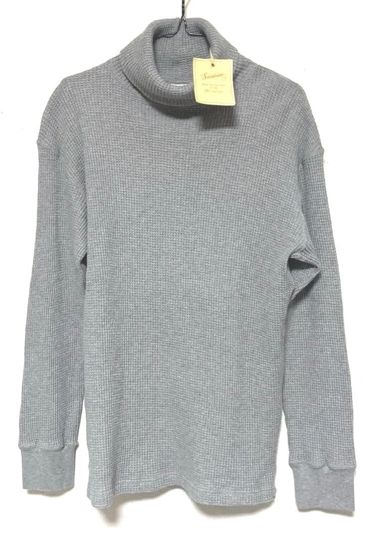 新品タグ付き Soundman ワッフルタートルネック 38