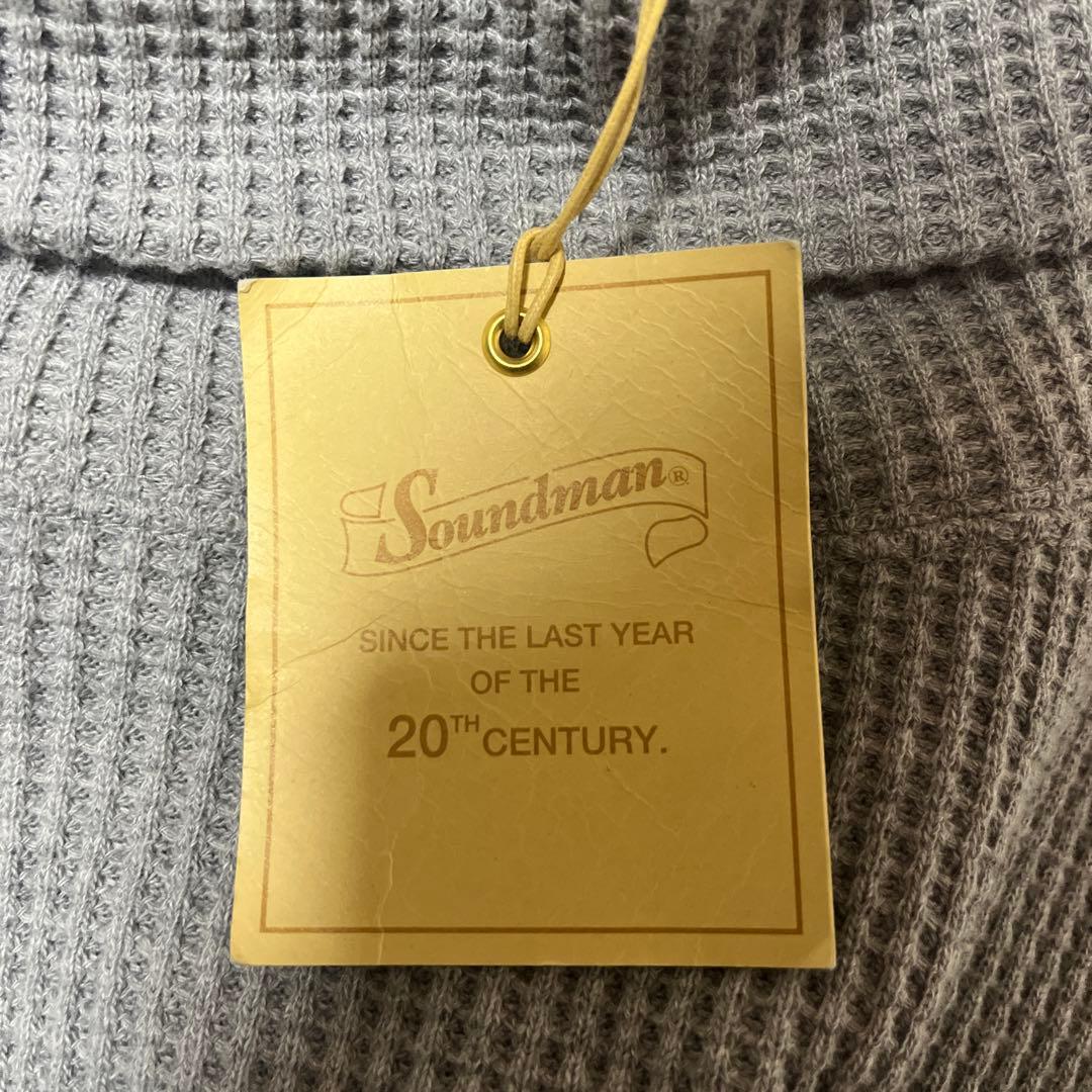 新品タグ付き Soundman ワッフルタートルネック 38