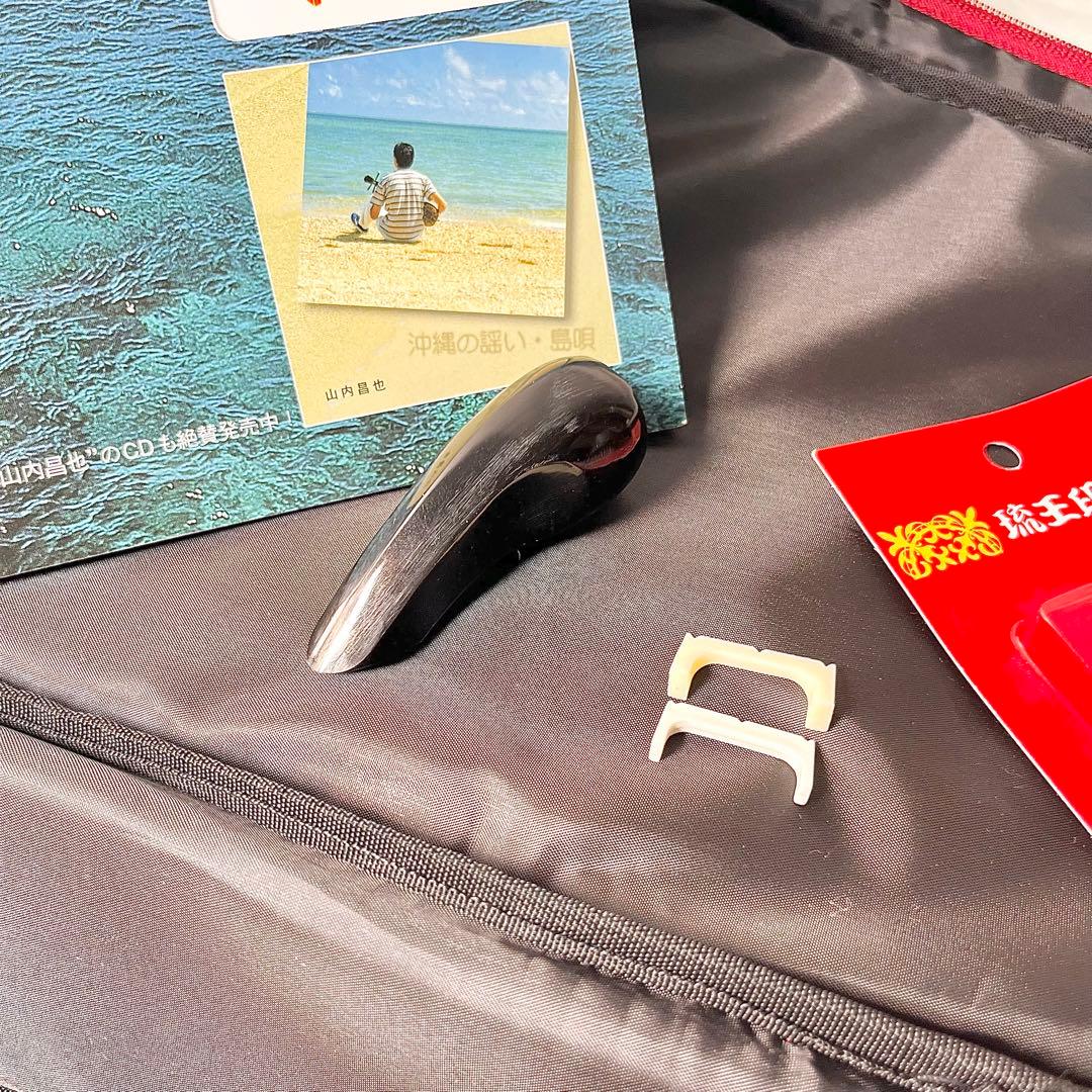 【ウィッスキー様】沖縄三線 人工皮 本体＋ケース＋教本付