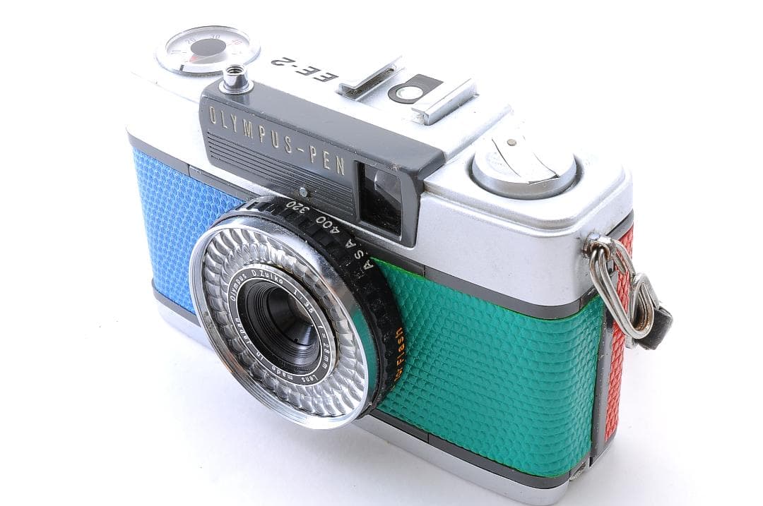 OLYMPUS PEN EE-2 コンパクトカメラ　青緑赤