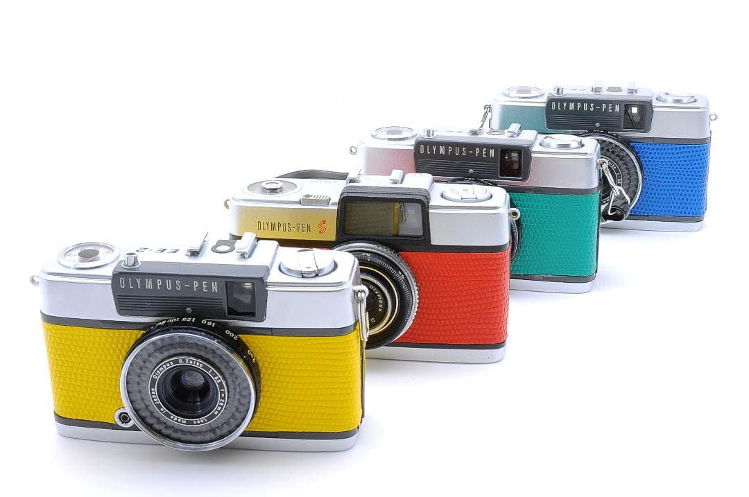 OLYMPUS PEN EE-2 コンパクトカメラ　青緑赤