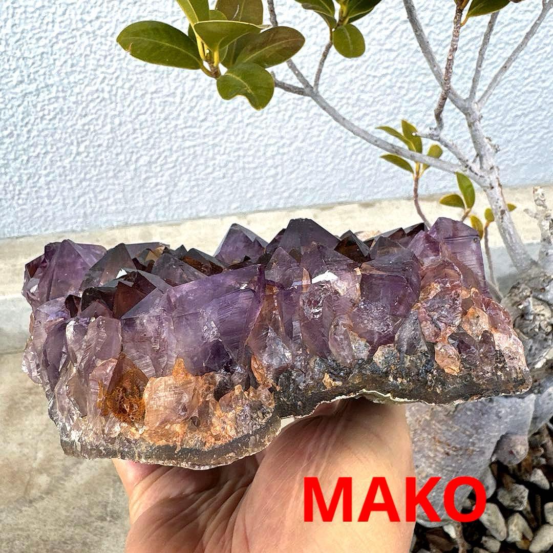 M1889☆アメジストクラスター1.5Kg☆ブラジル産☆天然石☆N60106-B