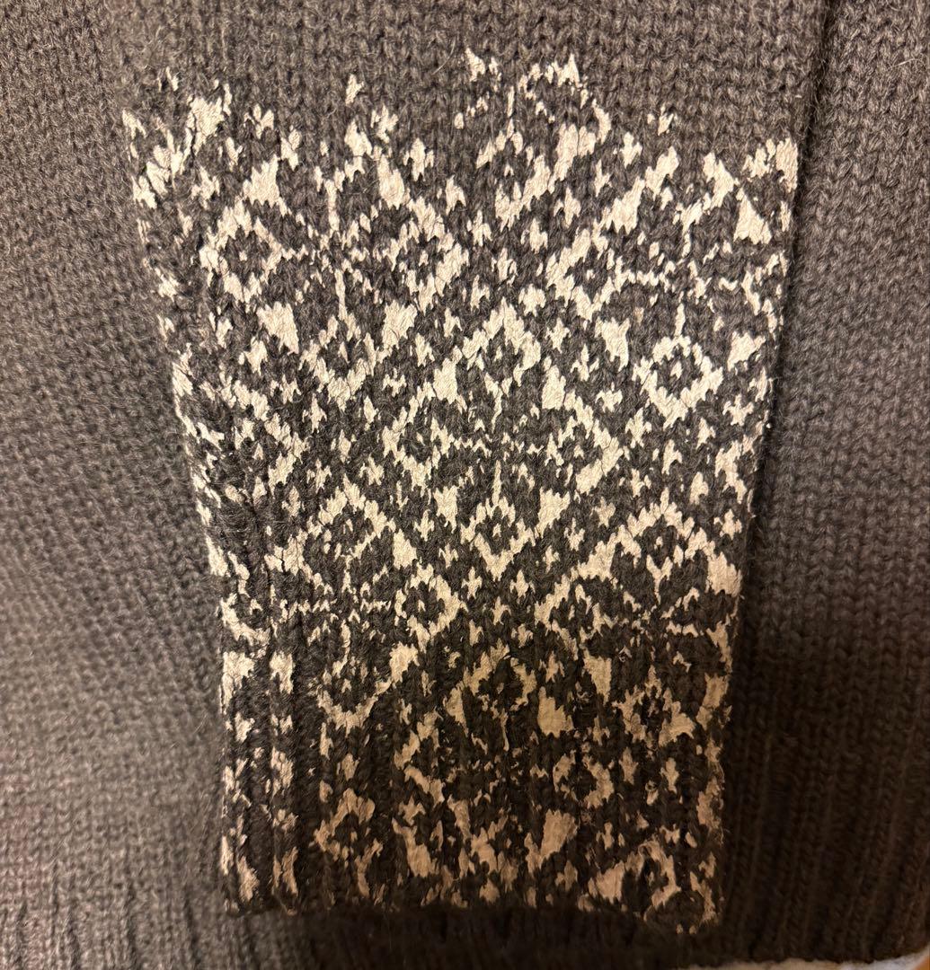 Nahyat wegenk別注n-040 ３Gセーター ダークブラウン