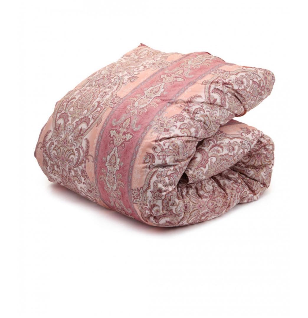 ハンガリーホワイトマザーグース本掛け羽毛ふとんプリント ダブル